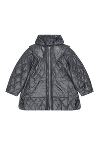 Veste mi longue matelassée - Black Sand