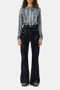 Chemise à imprimé animalier - Celestial Blue