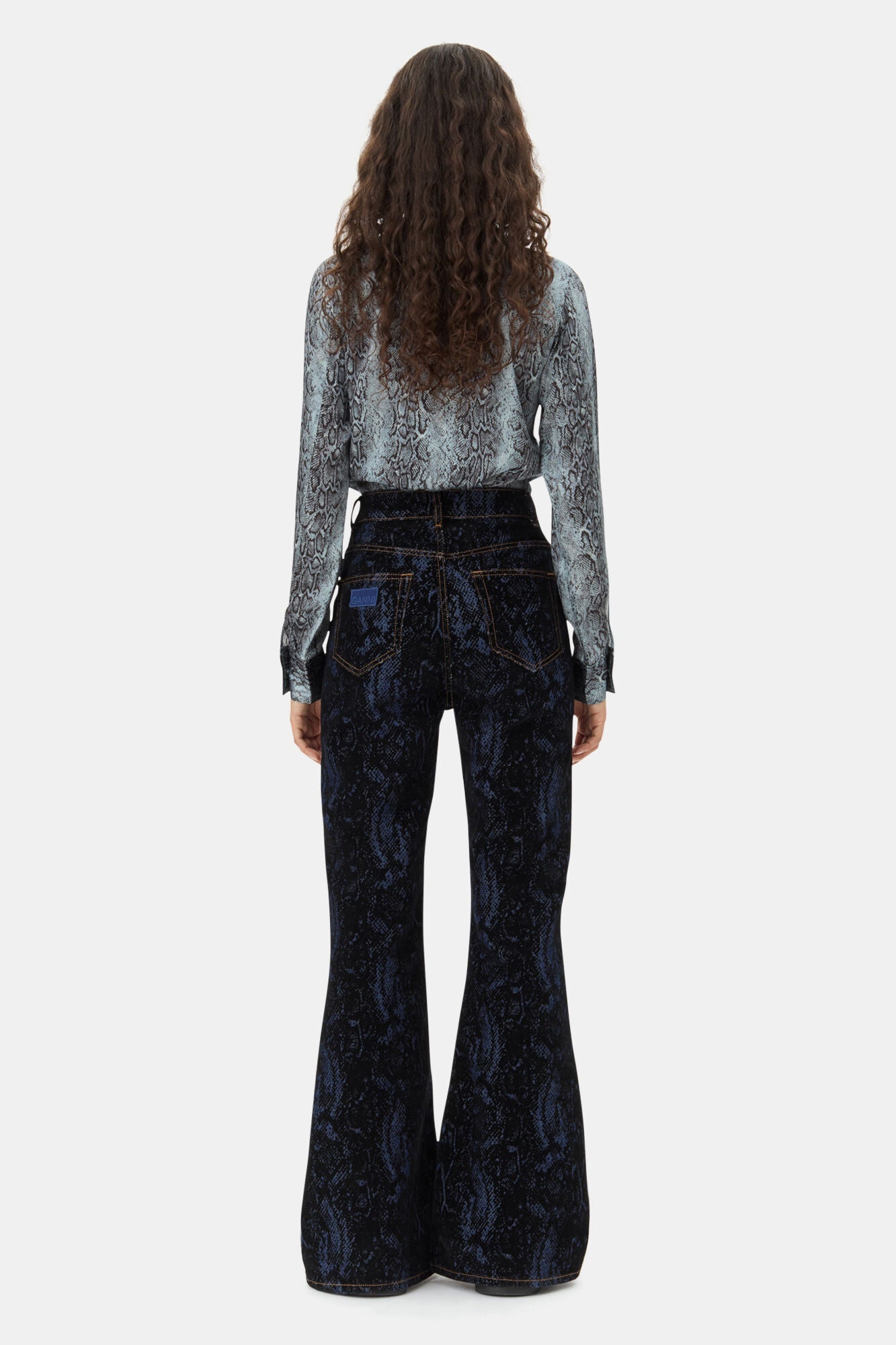 Chemise à imprimé animalier - Celestial Blue