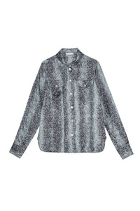 Animal print shirt - Celestial Blue