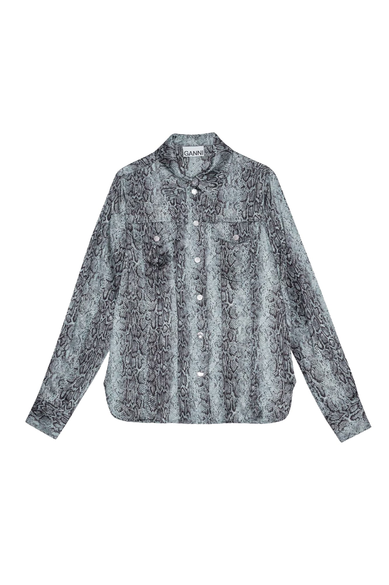 Animal print shirt - Celestial Blue