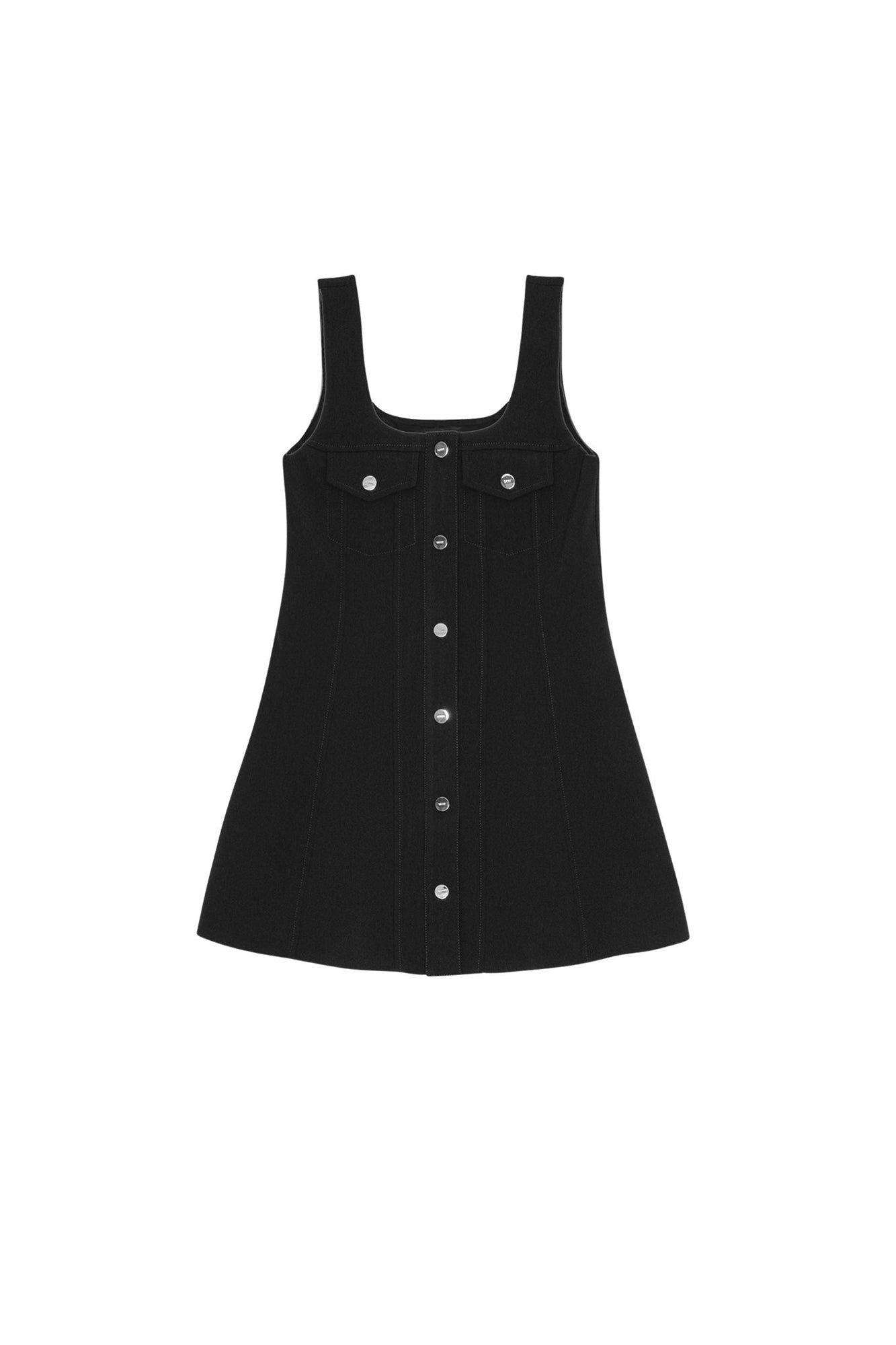 Robe courte en crêpe - Black