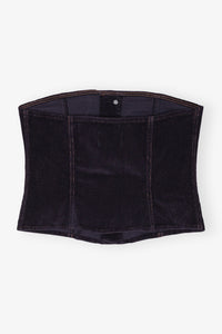 Top bustier en velours côtelé - Sky Captain