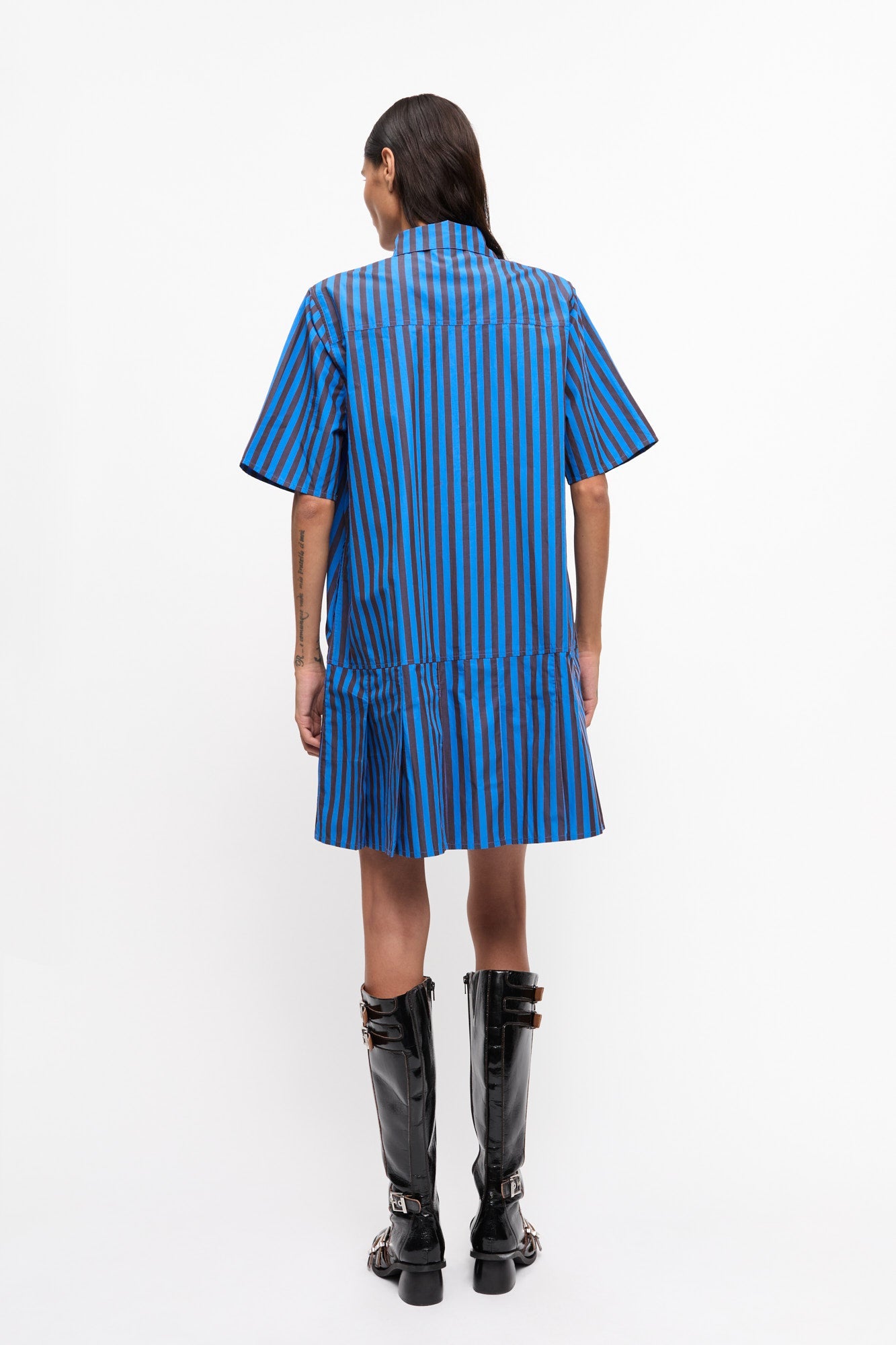 Robe courte rayé en coton - Port Royale