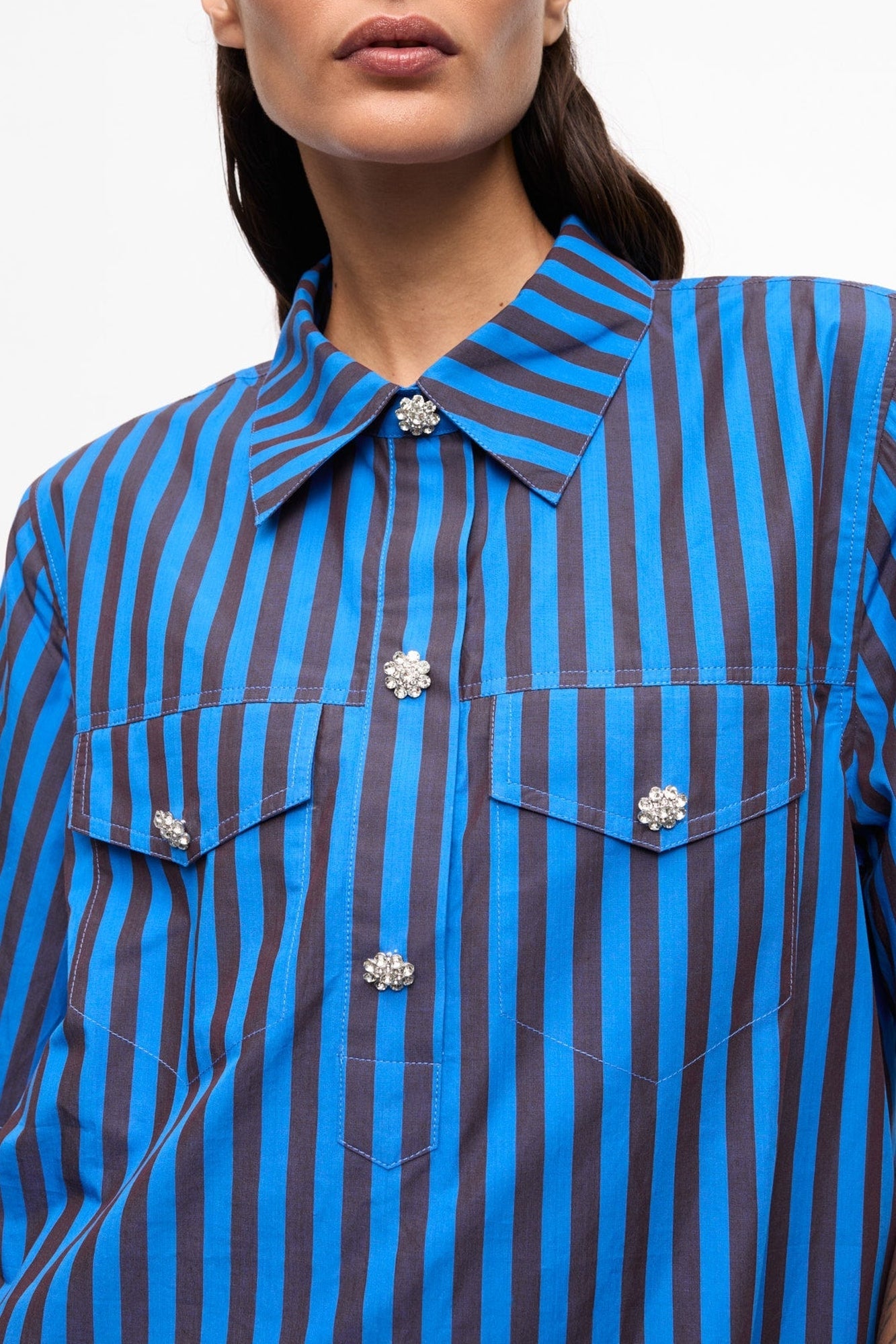 Robe courte rayé en coton - Port Royale