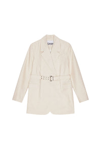 Blazer de tailleur en lin mélangé - Angora