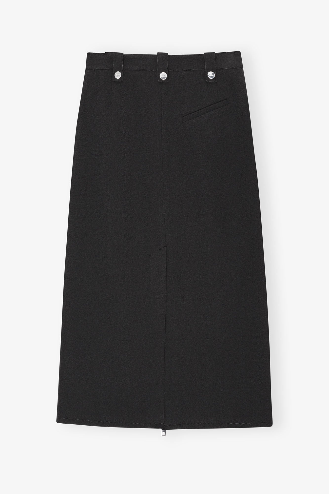 Jupe cpurte zippé en crêpe - Black