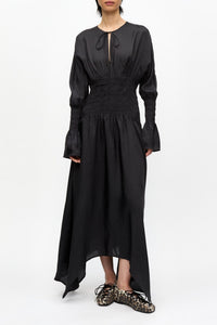 Robe midi smockée - Phantom