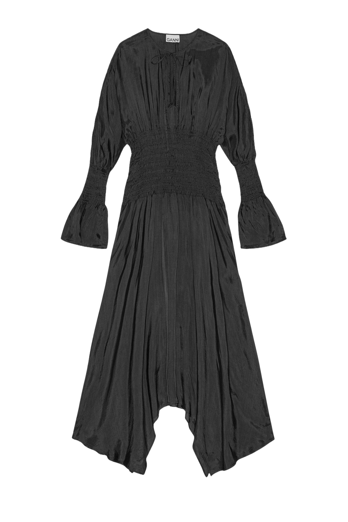 Robe midi smockée - Phantom