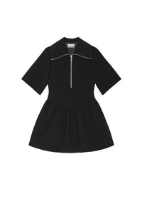 Robe courte en crêpe - Black