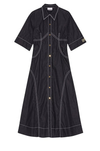 Robe chemise en coton - Black