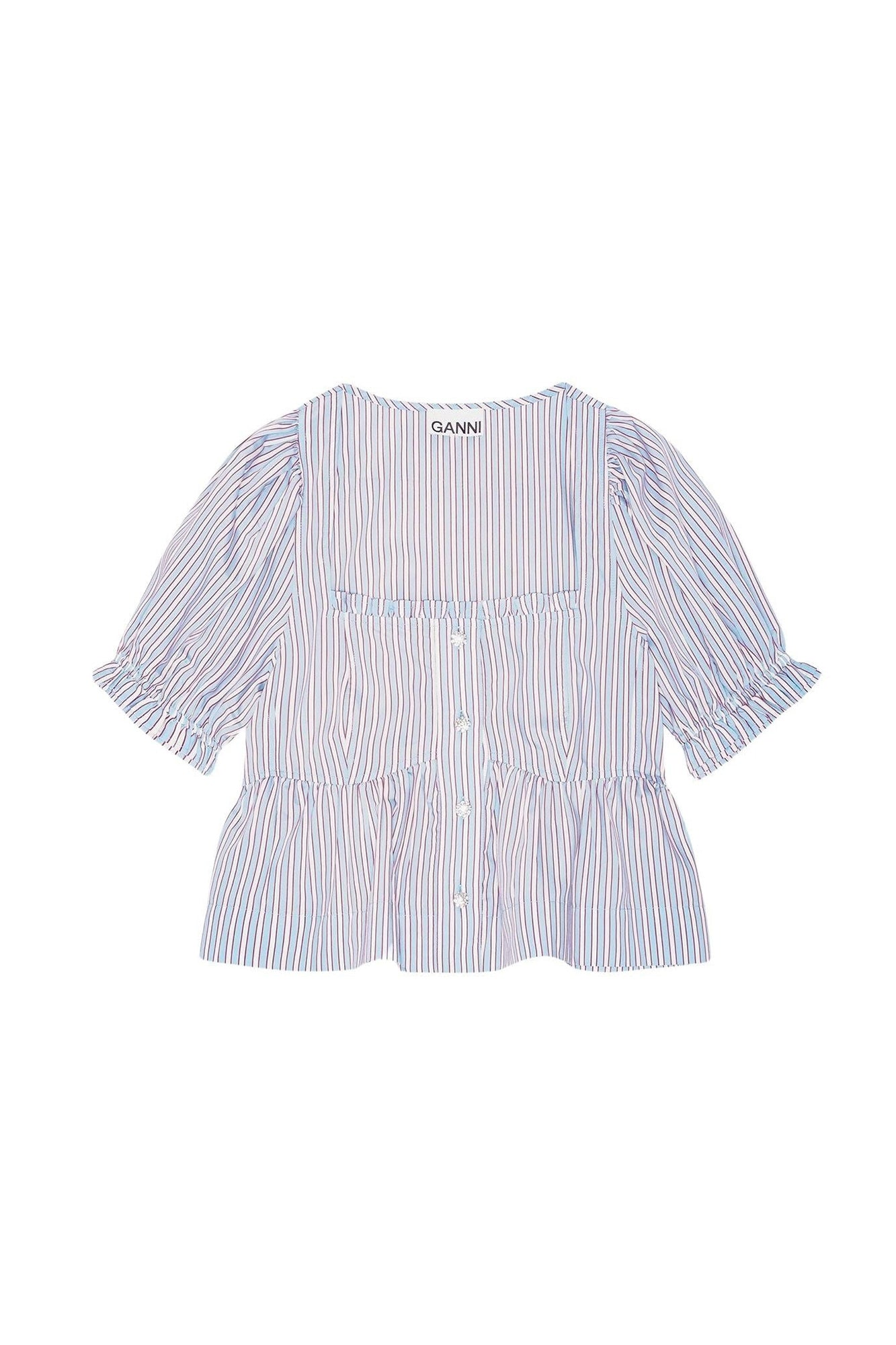 Blouse à rayures candy - Soft Chambray