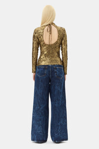 Blouse à manches longues - Gold