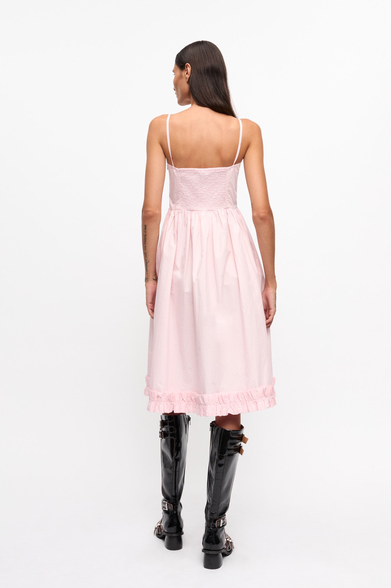 Robe courte à bretelles - Chalk Pink