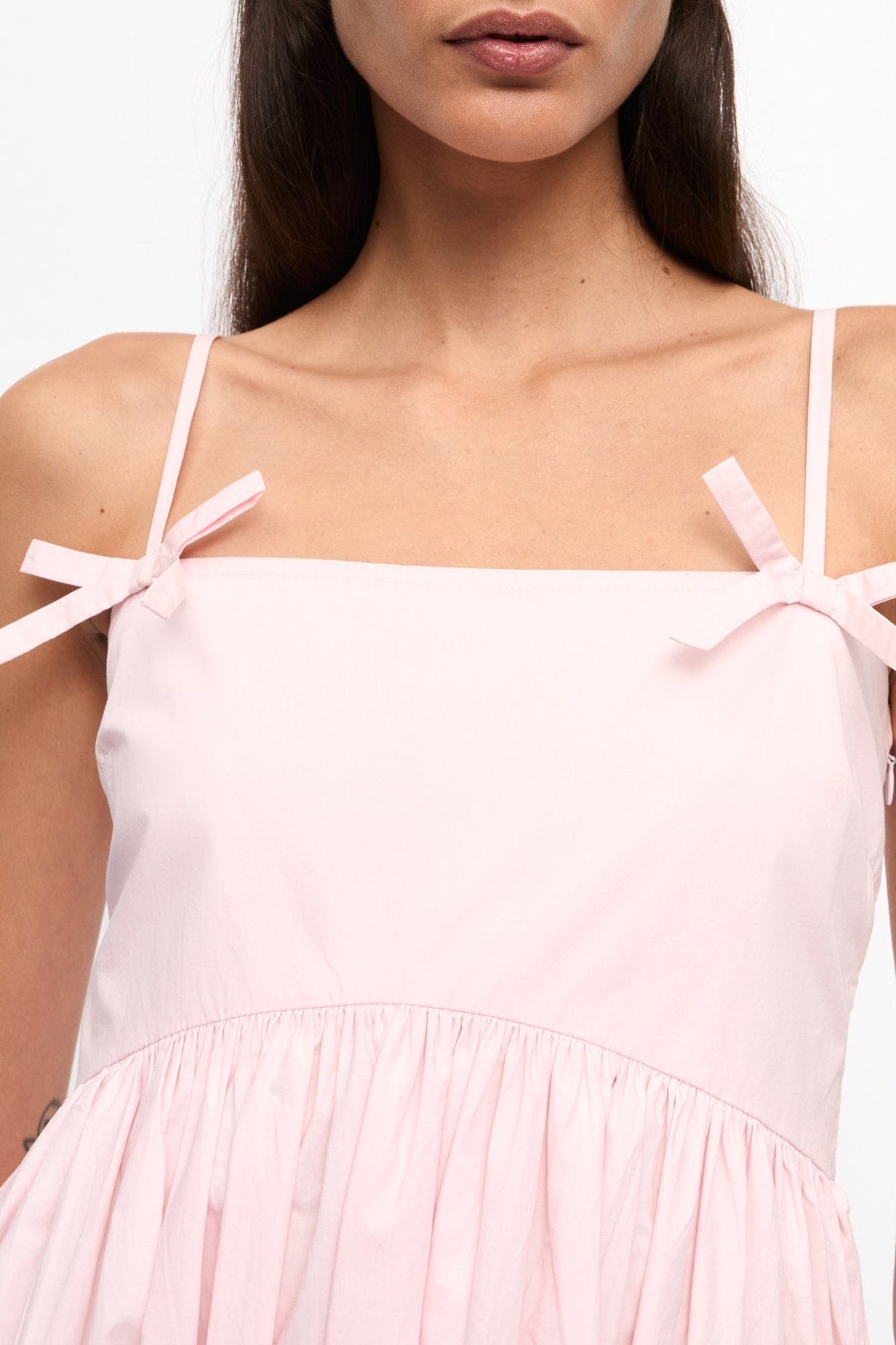 Robe courte à bretelles - Chalk Pink