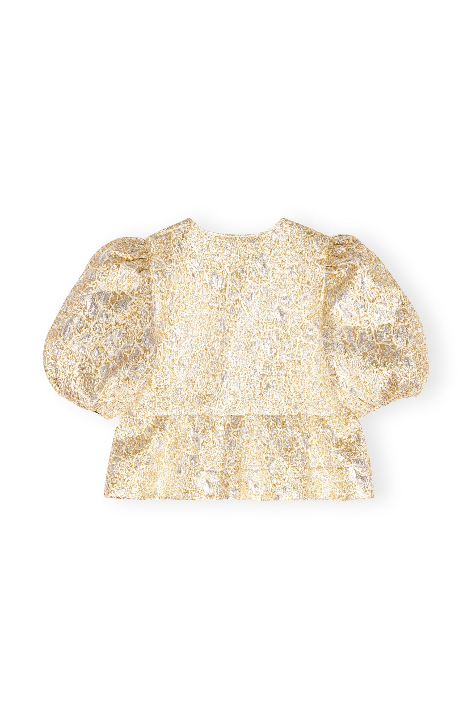 Blouse à manches courtes bouffantes irrisée - Gold & Silver