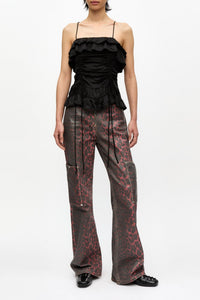 Top à enfiler en satin - Black