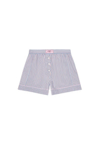 Short élastiqué à rayures - Soft Chambray