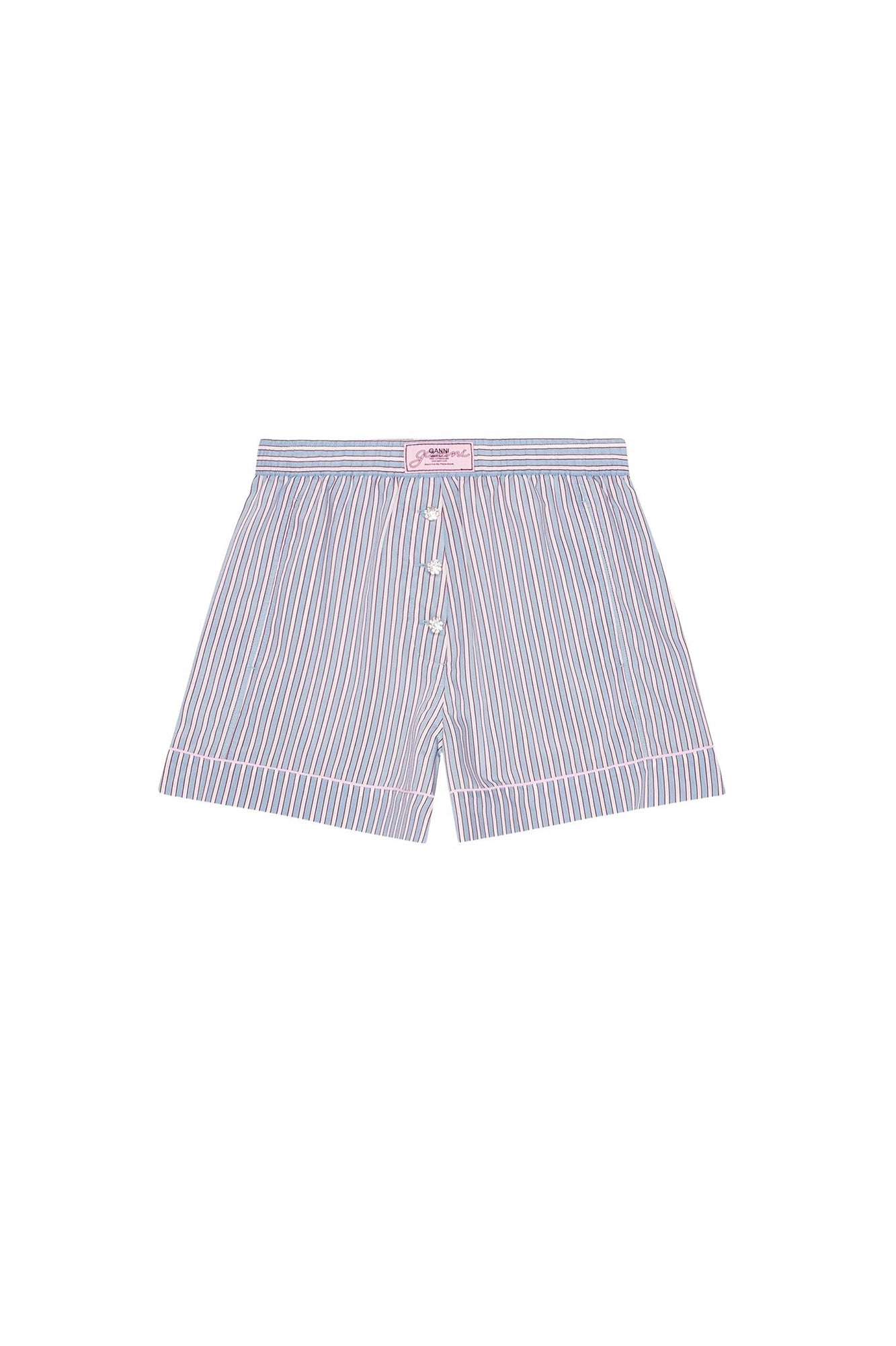 Short élastiqué à rayures - Soft Chambray