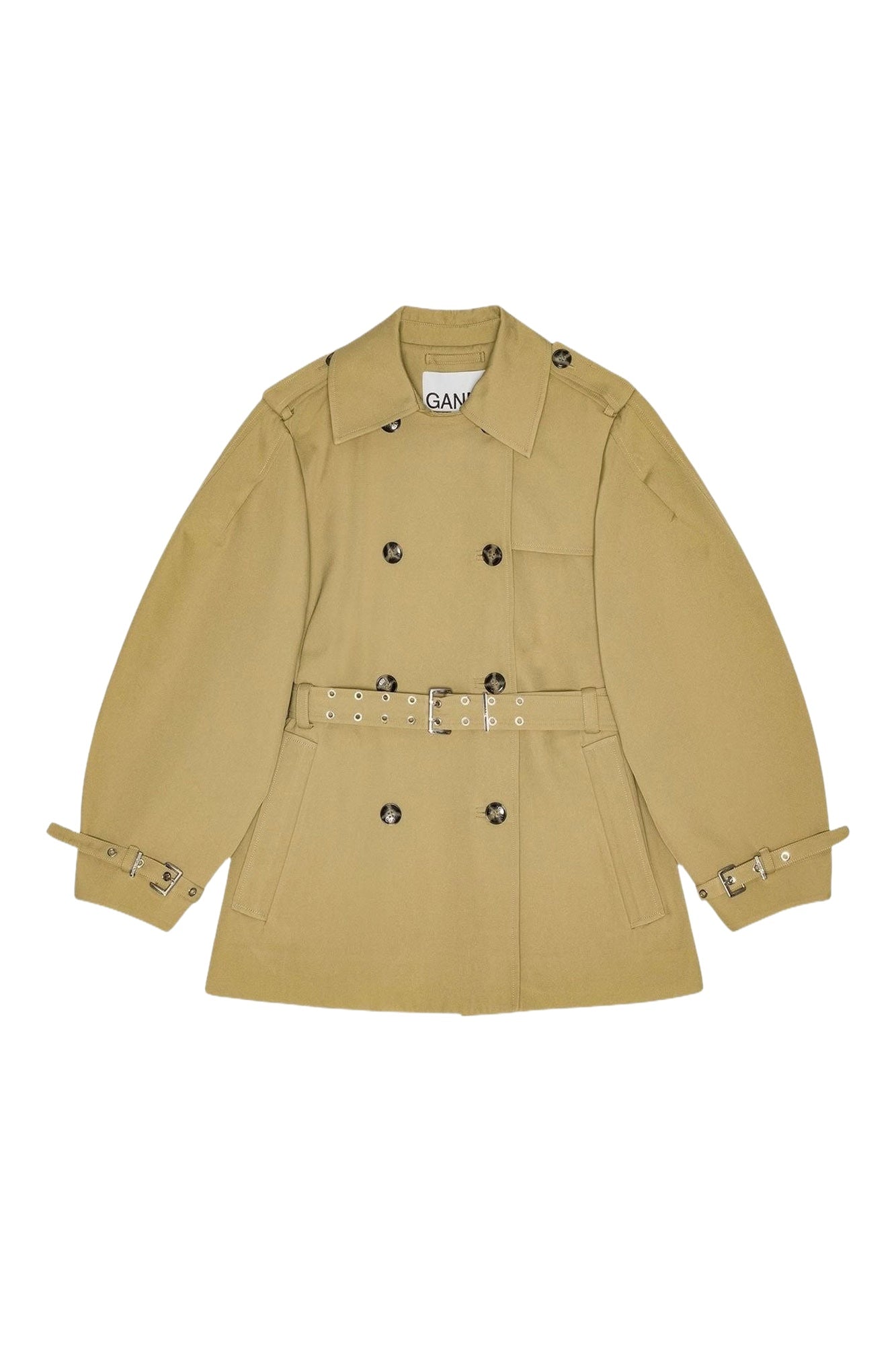 Belted short trench coat - Boa