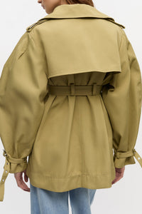 Belted short trench coat - Boa