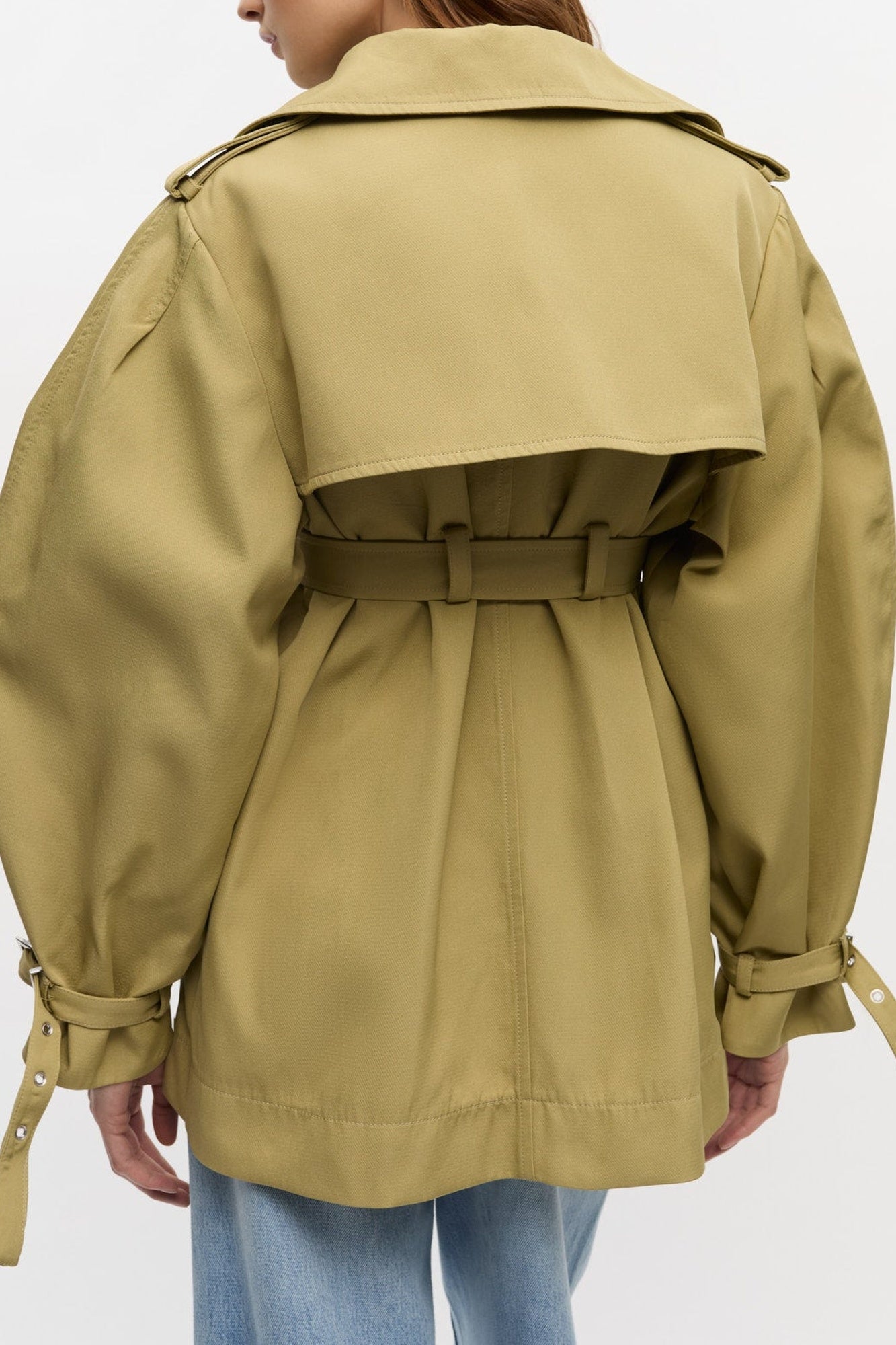 Belted short trench coat - Boa