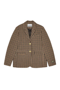 Blazer à carreaux - Chicory Coffee