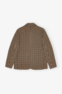 Blazer à carreaux - Chicory Coffee