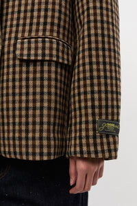 Blazer à carreaux - Chicory Coffee