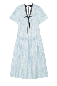 Robe midi en cloqué texturé - Soft Chambray