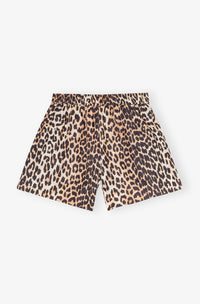 Short élastiqué à imprimé - Leopard