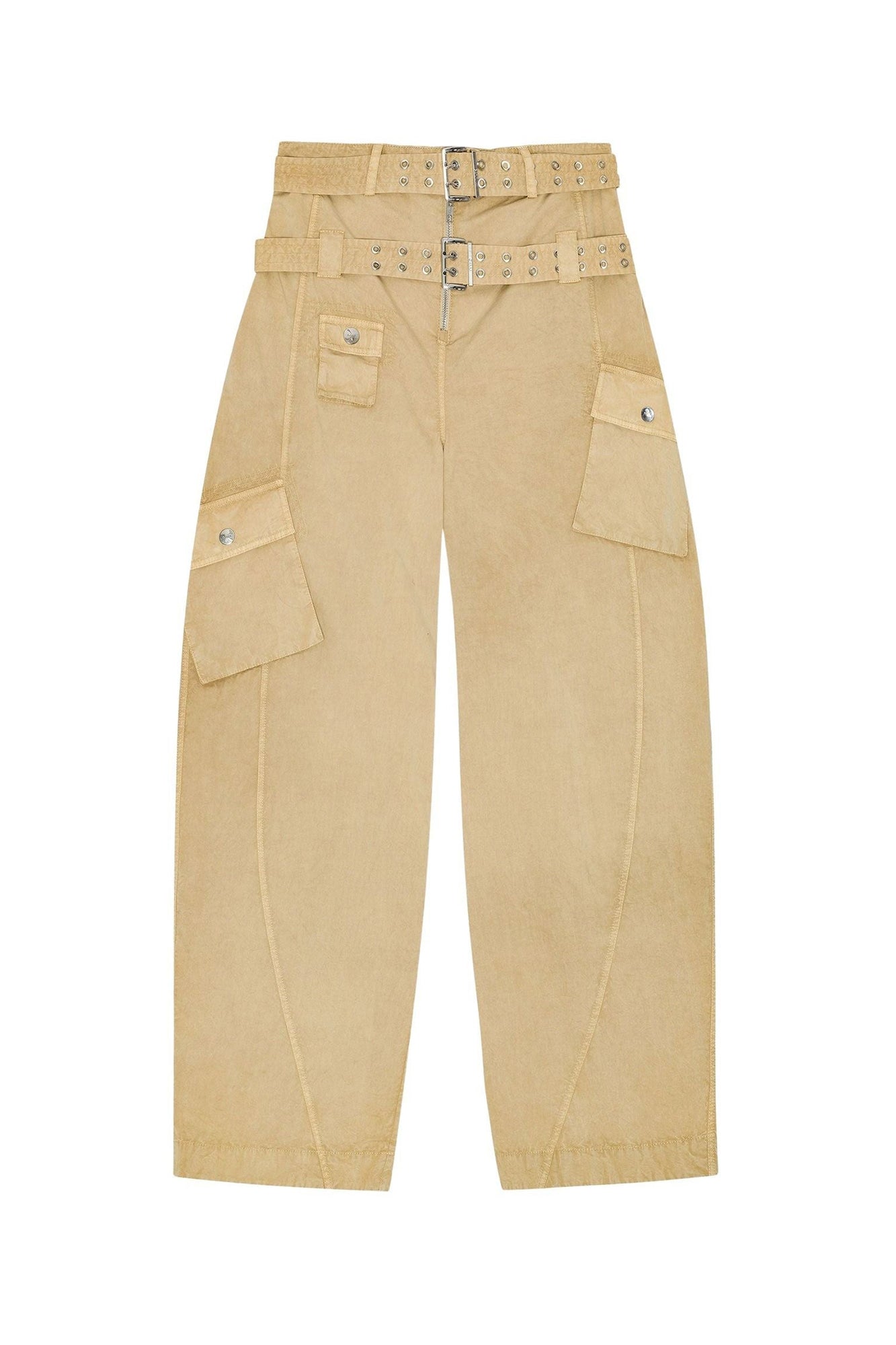 Pantalon à poches délavé en coton  - Lark