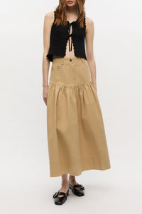 Jupe de tailleur longue - Pale Khaki