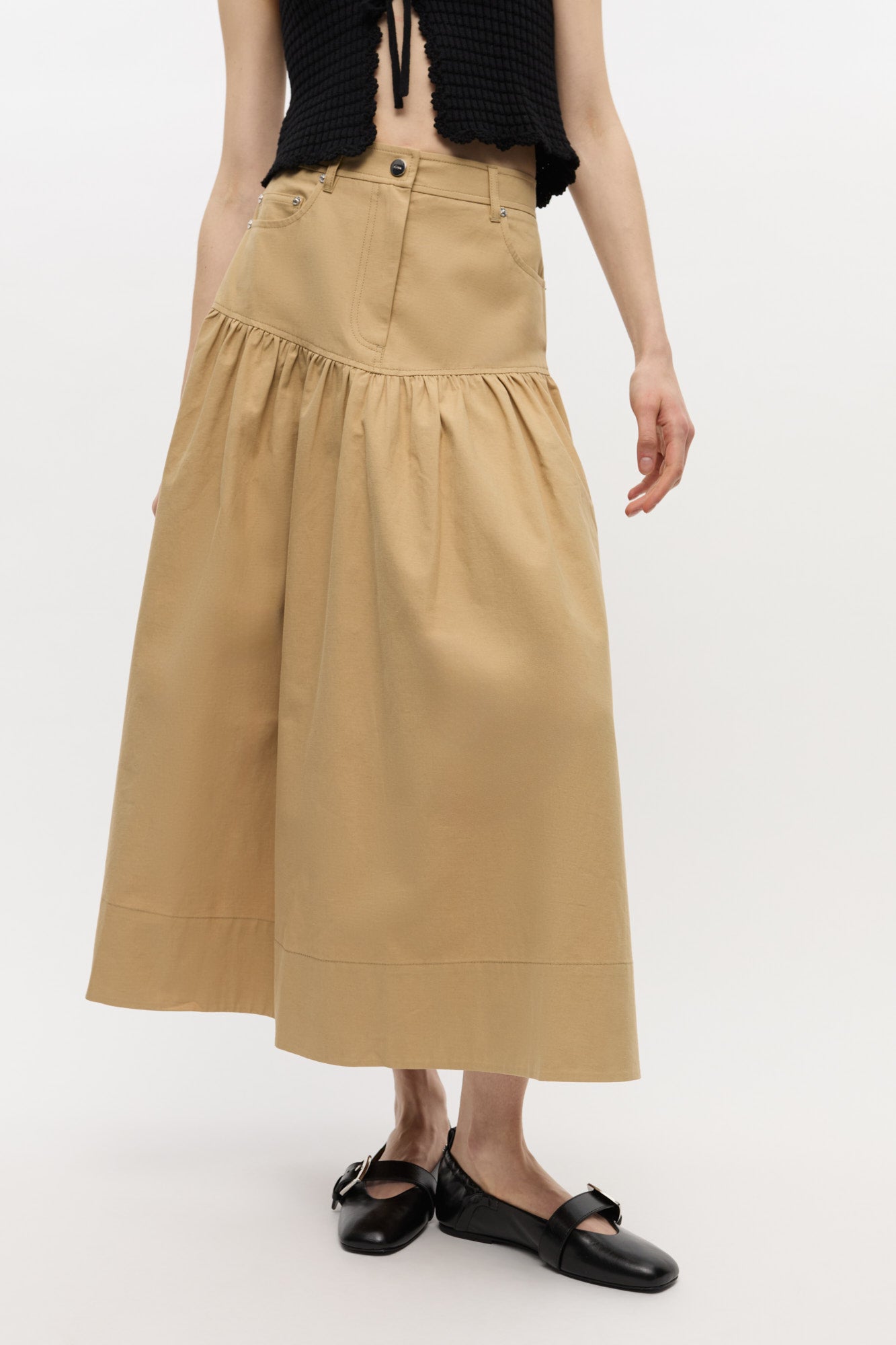 Jupe de tailleur longue - Pale Khaki
