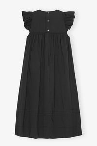 Robe à manches volantées en coton - Black