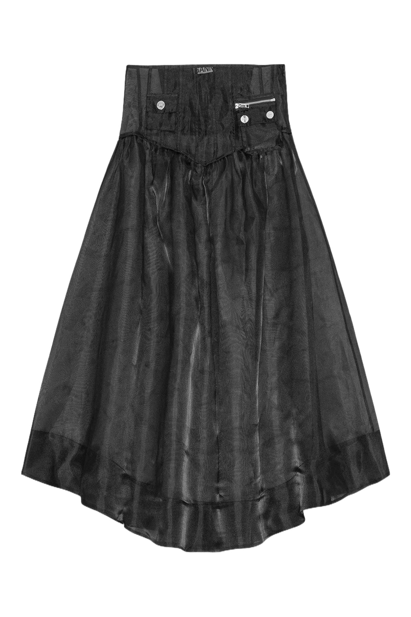 Organza pocket skirt - Black