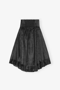 Jupe à poches en organza - Black