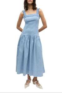 Robe corset délavé en coton - Soft Chambray