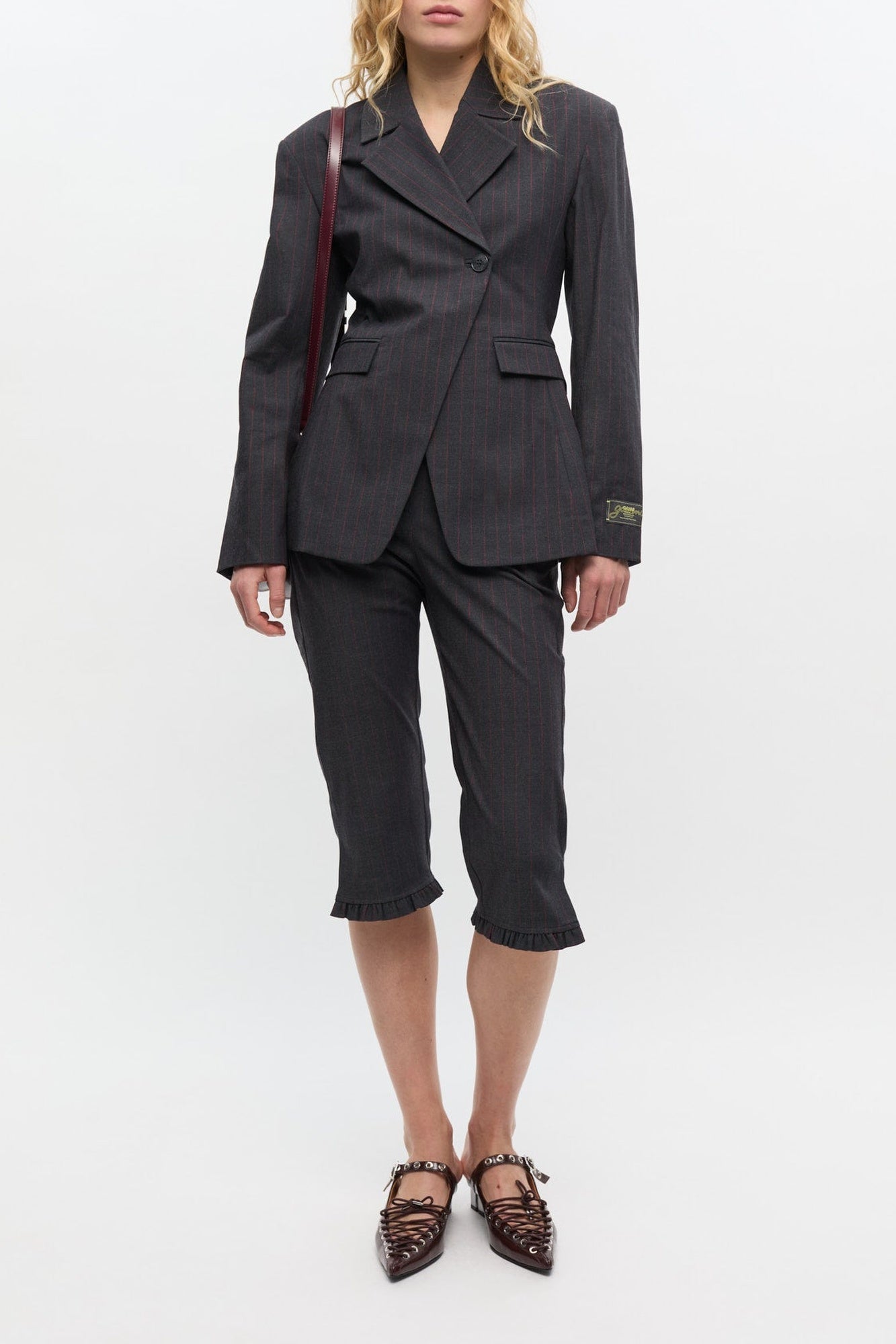 Pantalon capri à rayures - Phantom