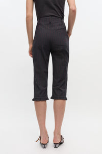 Pantalon capri à rayures - Phantom