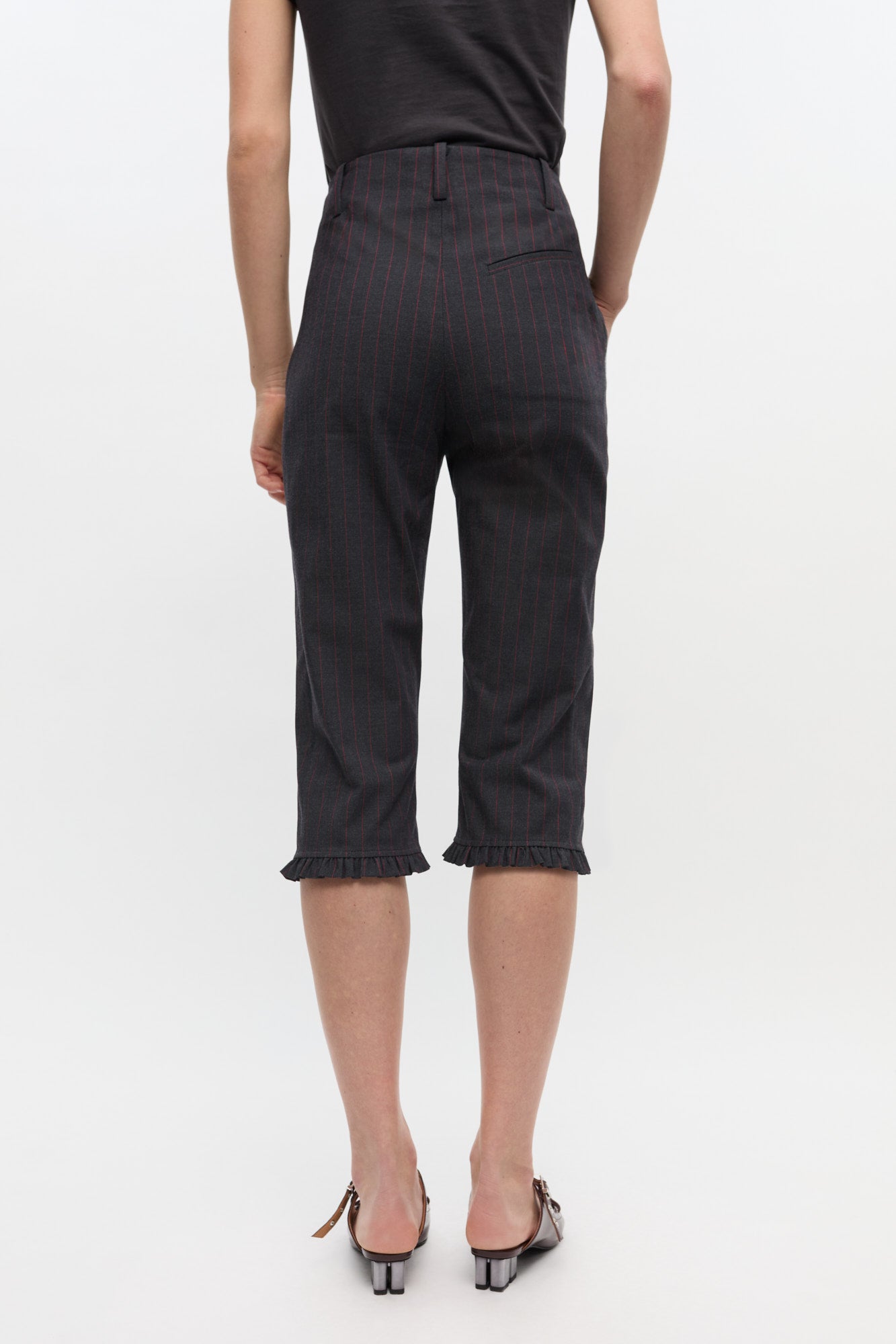 Pantalon capri à rayures - Phantom