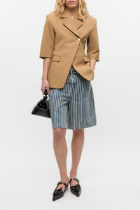 3/4 sleeve blazer - Tiger's Eye
