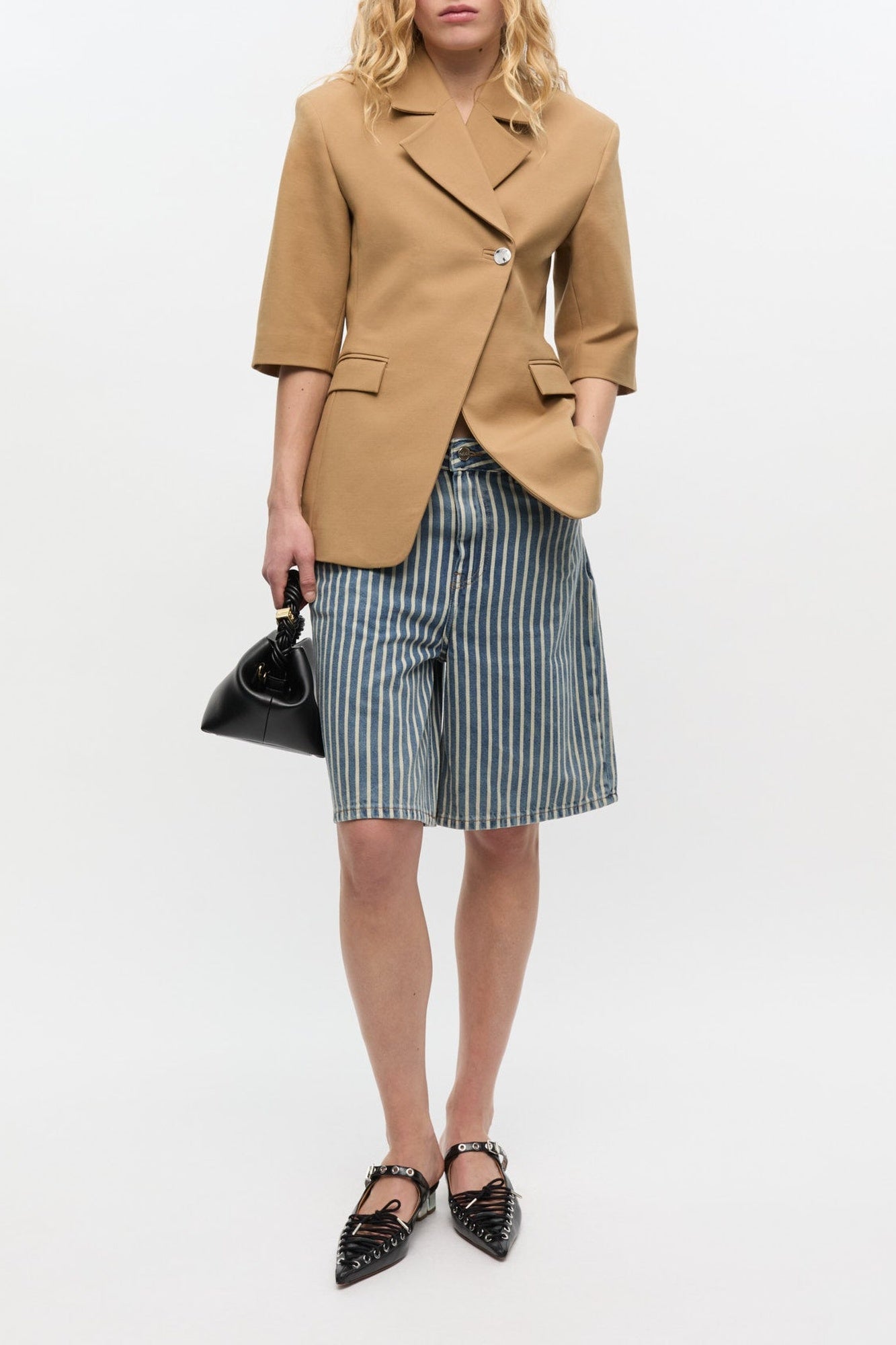 3/4 sleeve blazer - Tiger's Eye