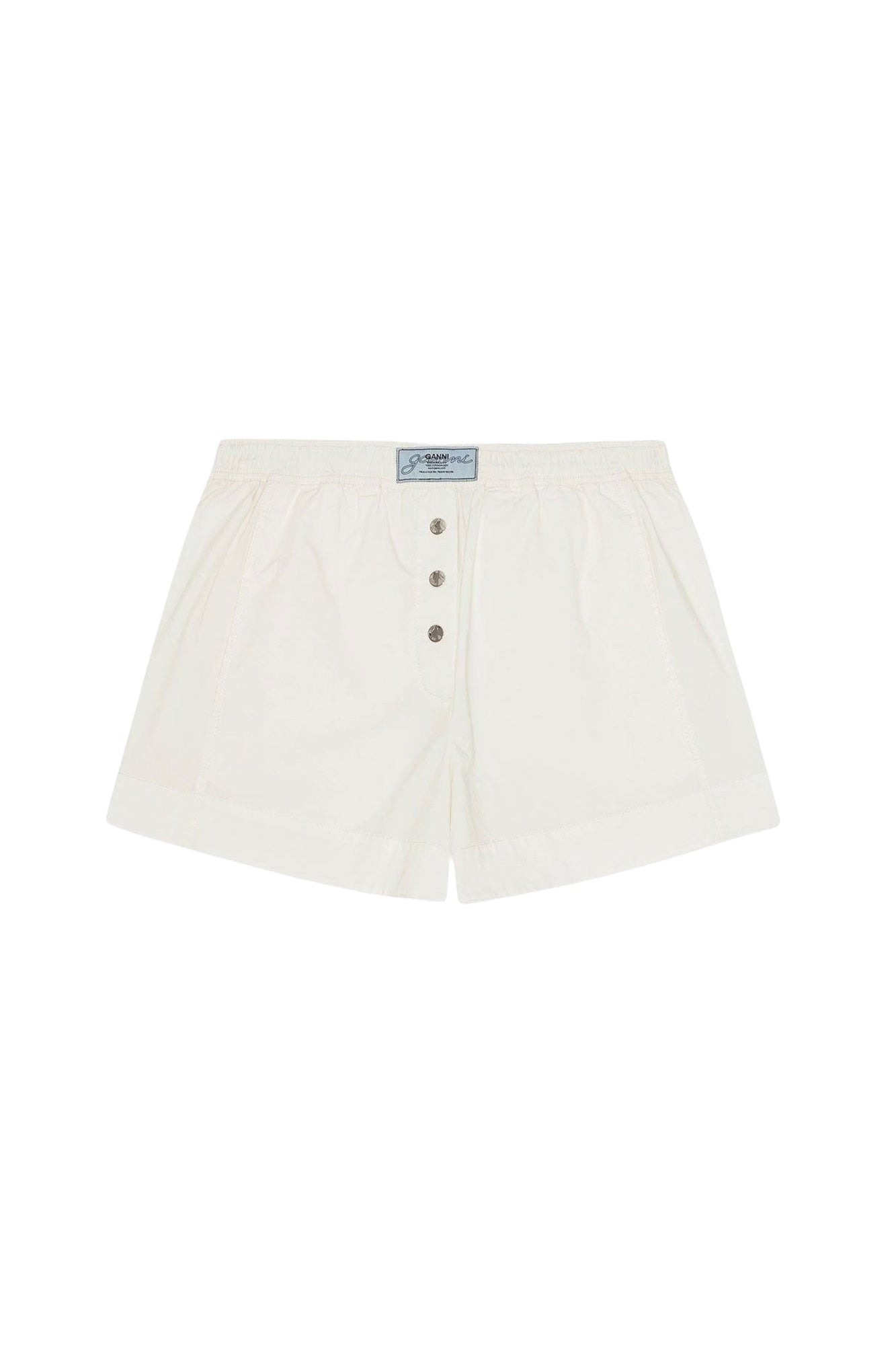 Short boutonné en coton - Egret
