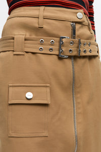 Jupe midi en coton - Tiger'S Eye