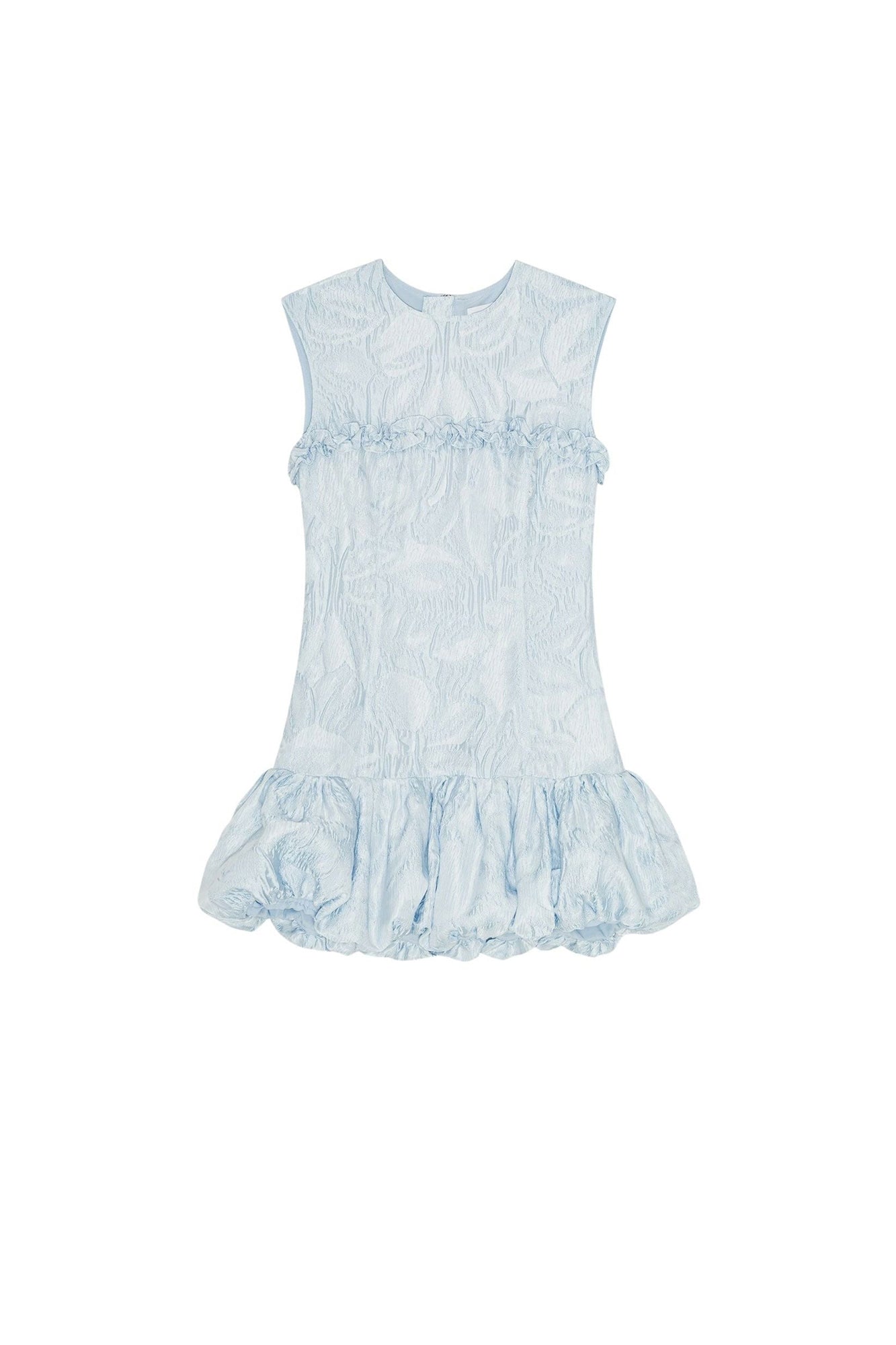 Robe courte corset en cloqué texturé - Soft Chambray