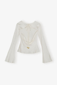 Blouse en satin - Egret
