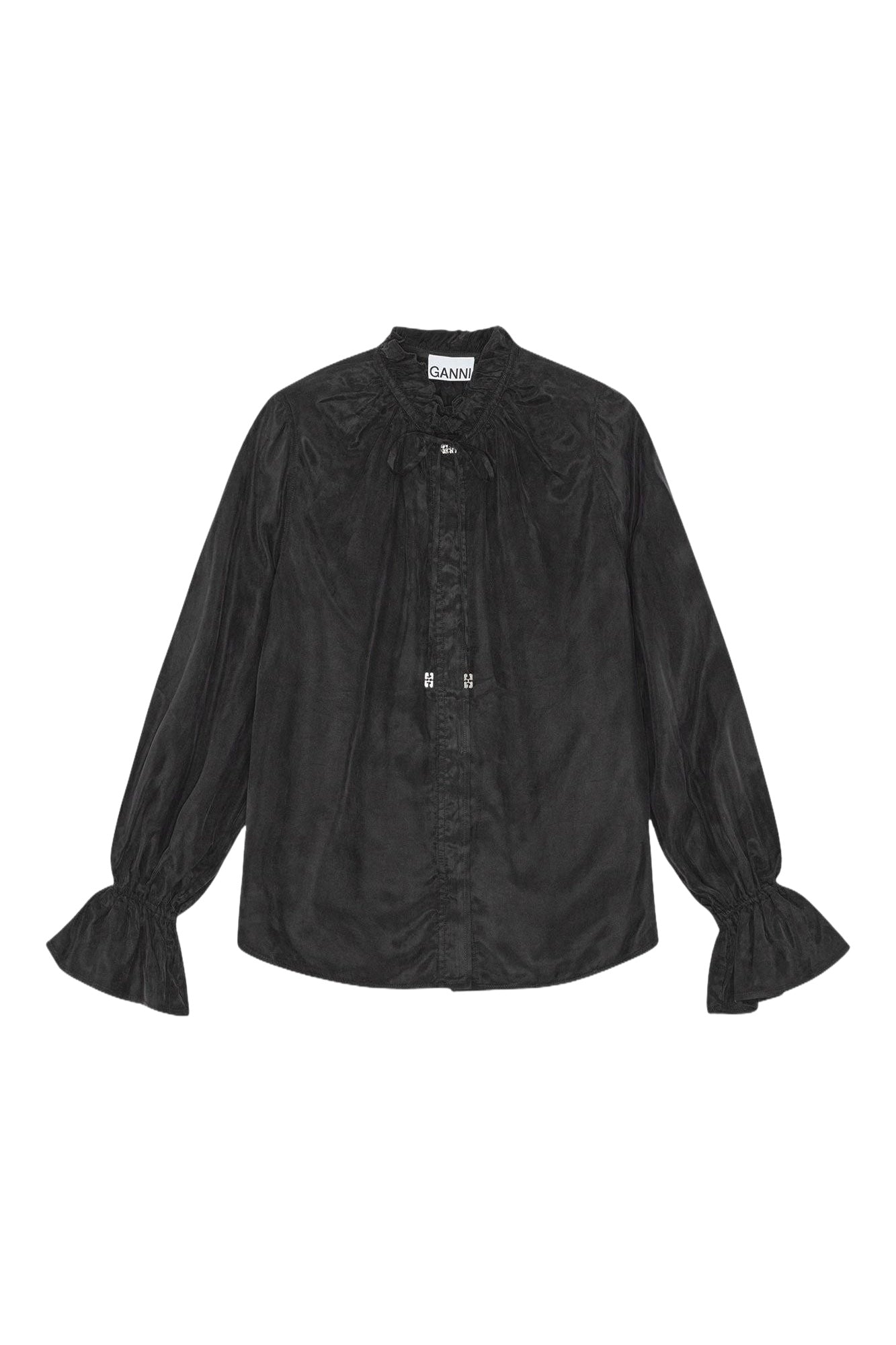 Chemise fluide à nouer - Black