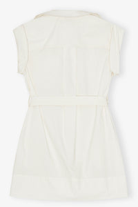 Robe courte en coton - Egret
