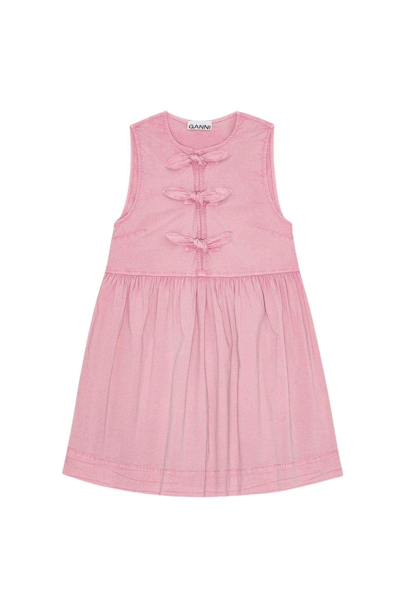 Robe courte délavée en coton - Bleached Mauve